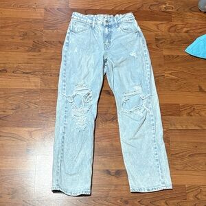 Art Class Light Blue Distressed Kids Jeans